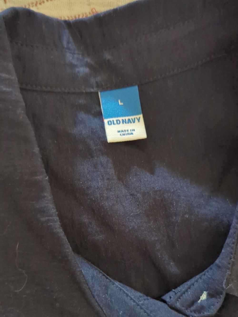 Navy Old Navy Collared Shirt Lightweight - Picture 2 of 4
